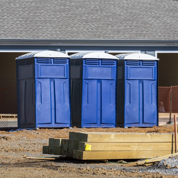 how do you ensure the portable toilets are secure and safe from vandalism during an event in Elk Mound